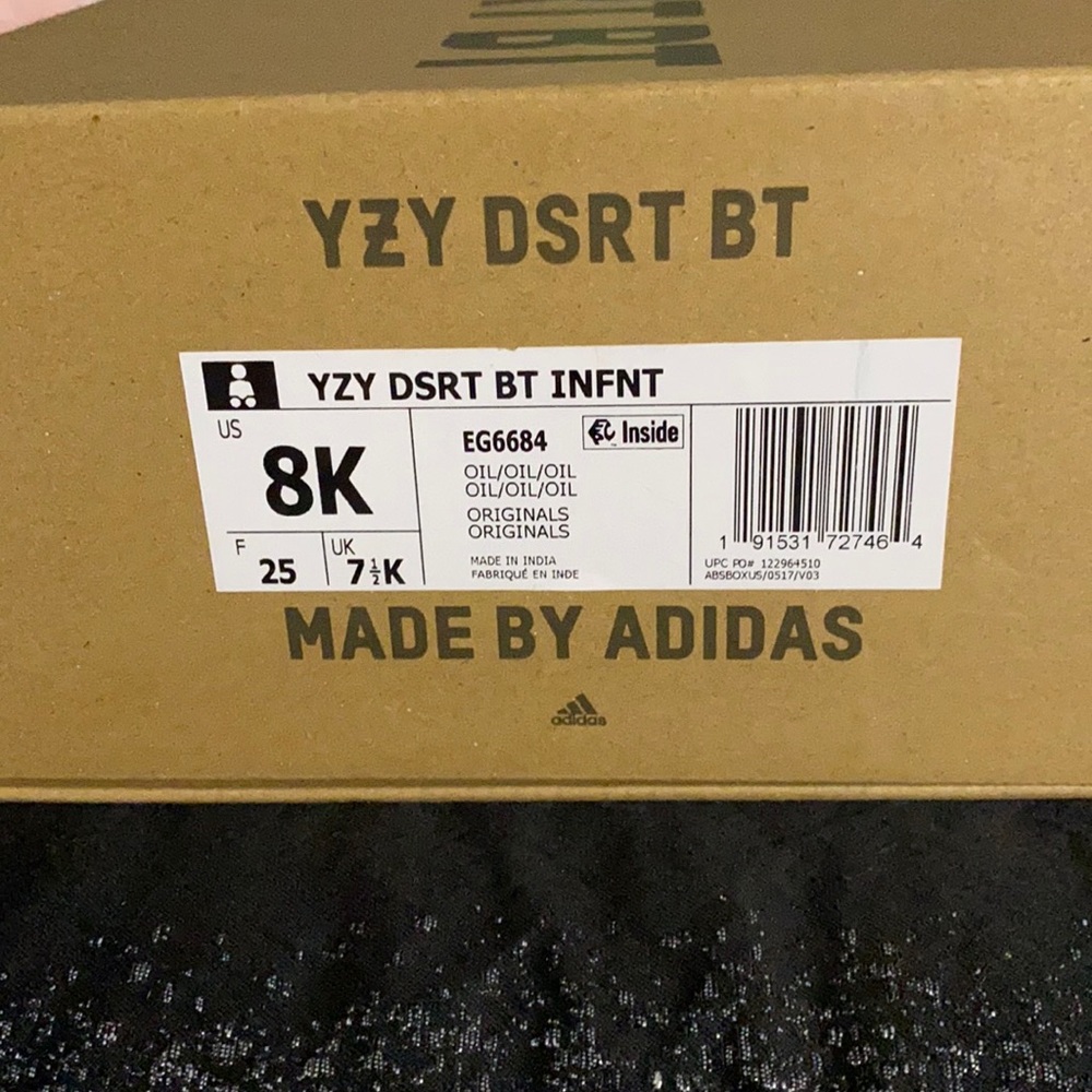 Yeezy DSRT BT brown size 8 toddler